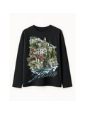 Waffle Knit Oversized Long Sleeve Tee – White Coldwrld
