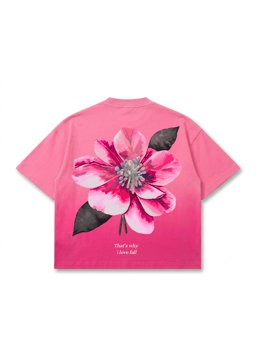 Sunfade Ombre Wash Boxy Fit T-shirt - Pink Coldwrld