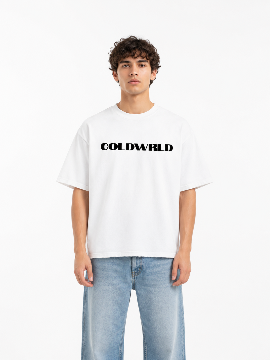 COLDWRLD Essential Boxy Tee – Off White Coldwrld