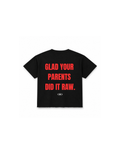 Did It Raw Oversized Tee – Black Coldwrld