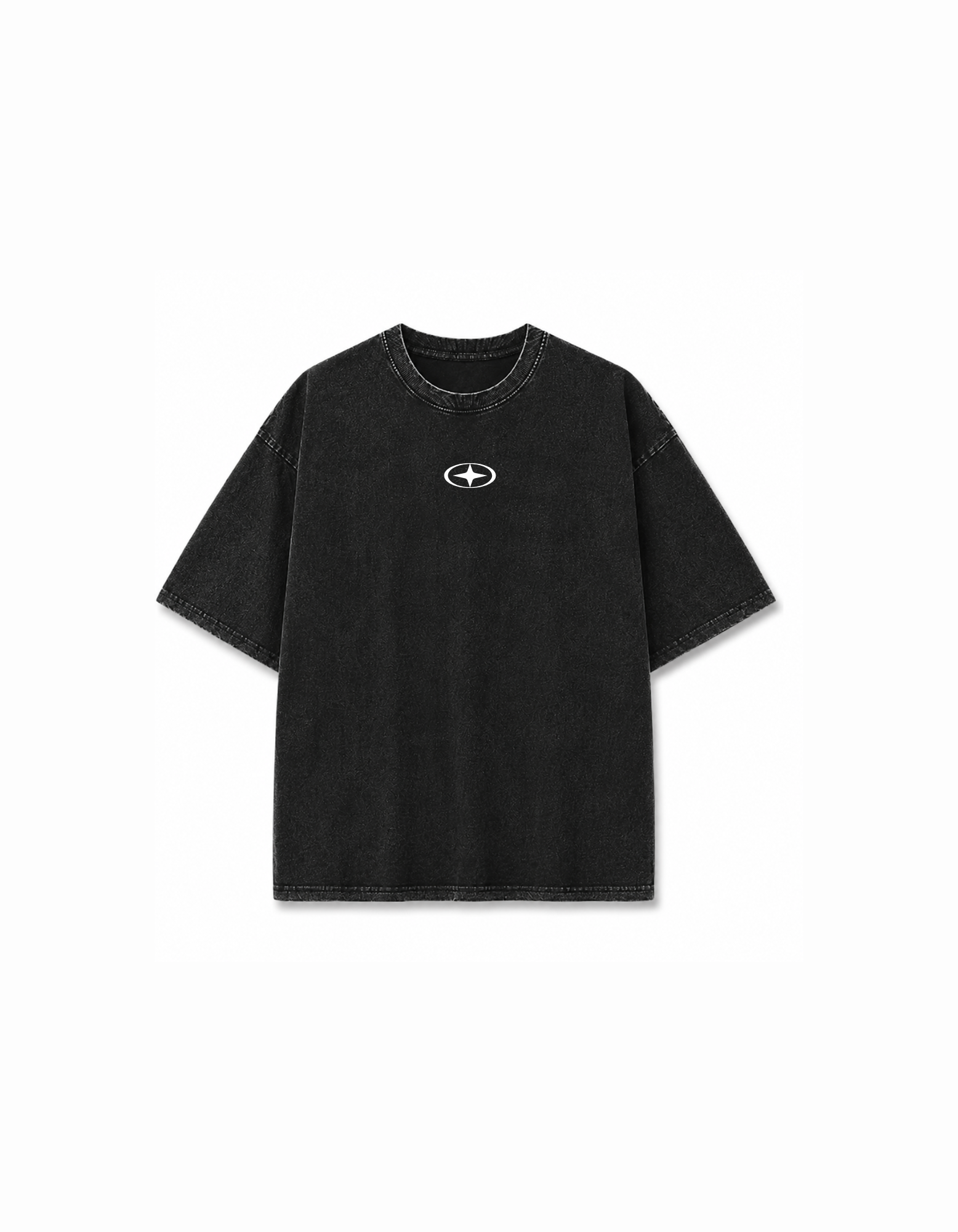 COLDWRLD Washed Oversized Tee – Black BUGBLUF