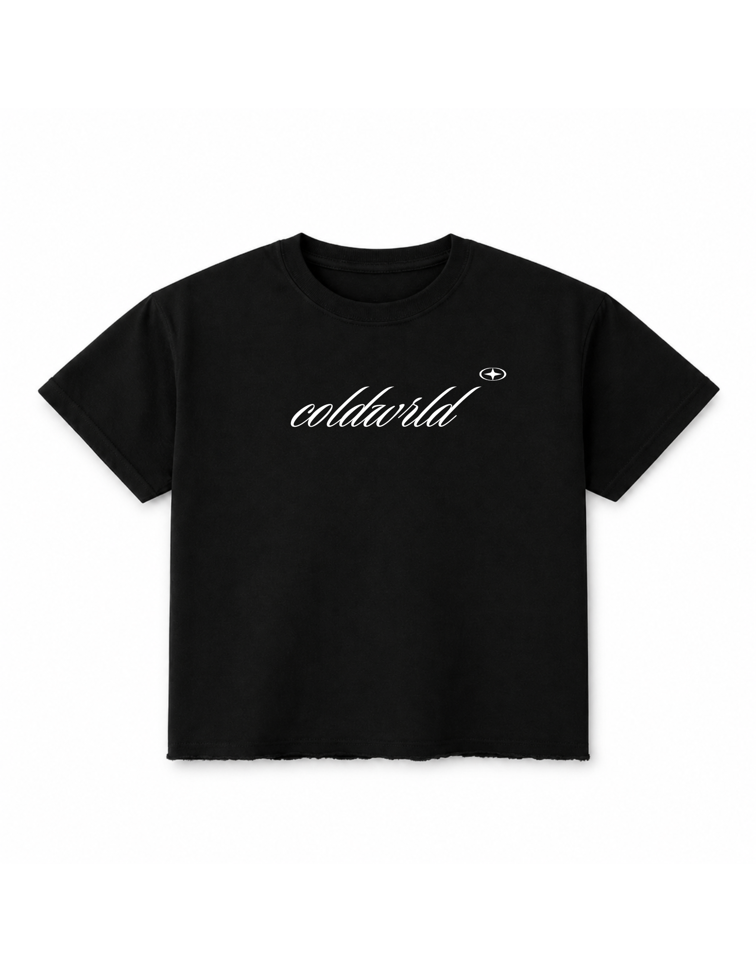 Crying For? Oversized Boxy Fit T-Shirt - Black Coldwrld